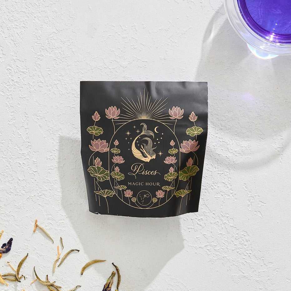 Pisces – Butterfly Pea Jasmine Oceanic Dream Tea – Sampler Pouch