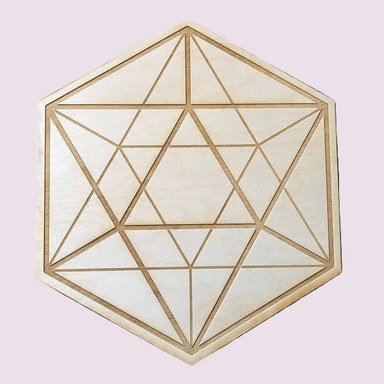Icosahedron Crystal Grid: 6 inches 
