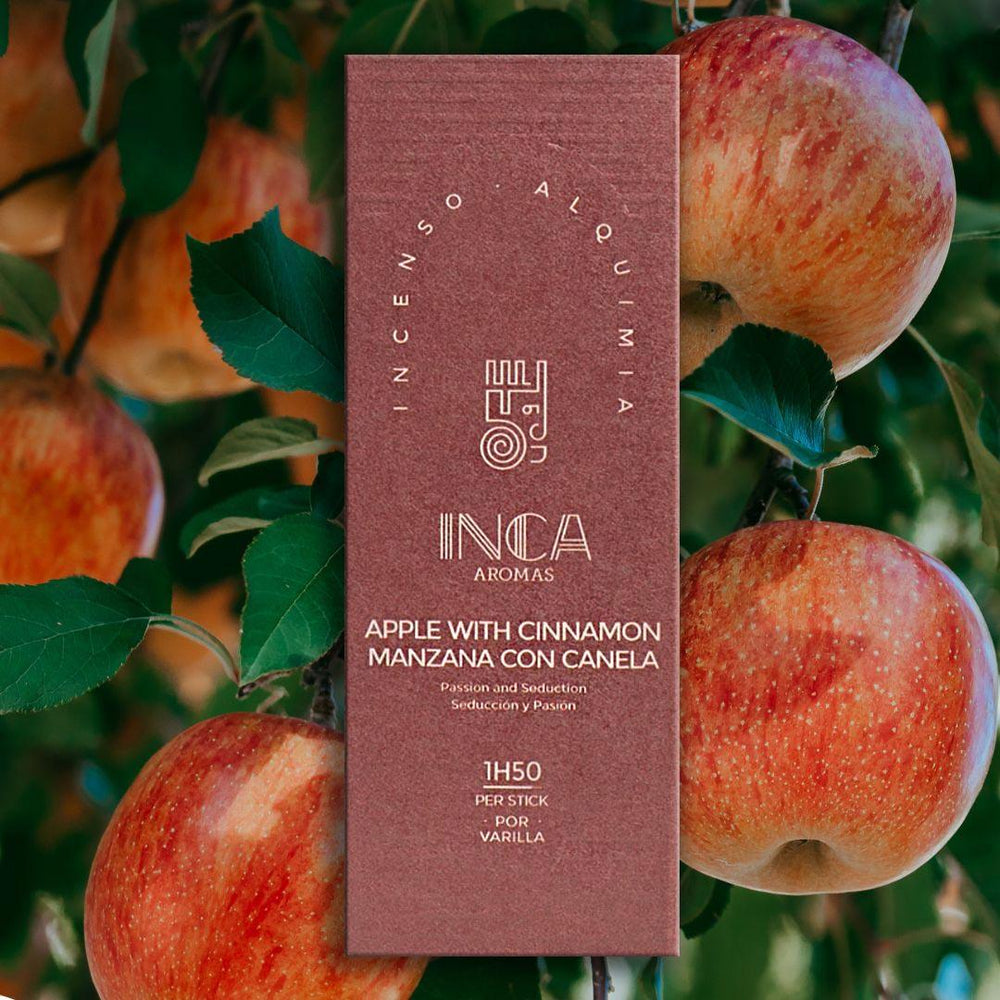 Inca Aromas all-natural fair-trade incense. Apple with Cinnamon for romance and seduction Incense