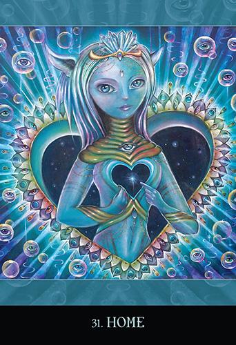 Teal Angelic Wall Decor, Reiki Infused Visionary Art - The Water