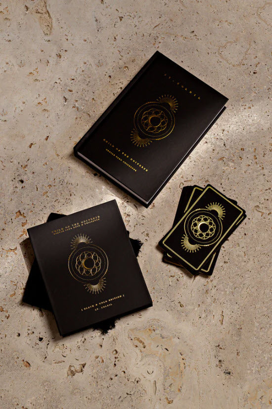 Child of the Universe Black and Gold Edition Oracle Deck and book