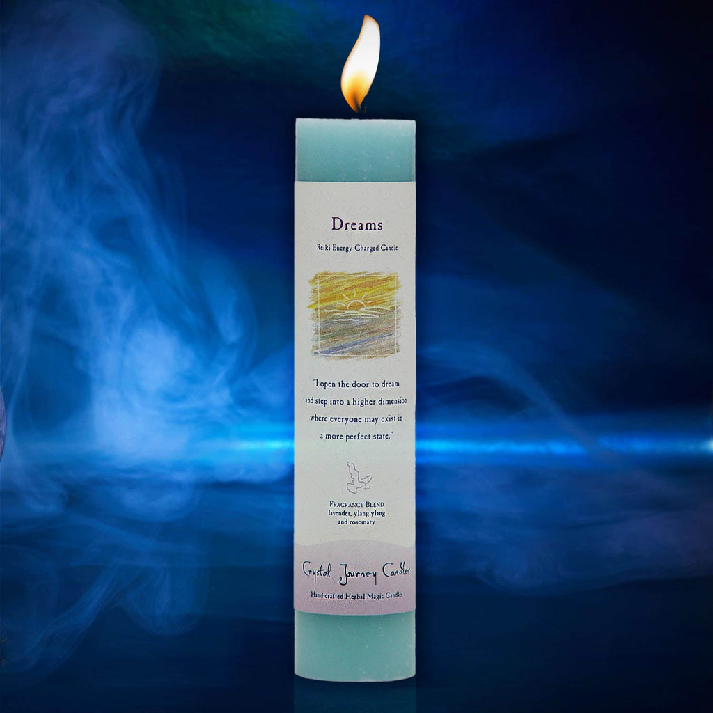 Aazon.co: CRYSTAL JOURNEY Candle Pillar Oney, 1 EA