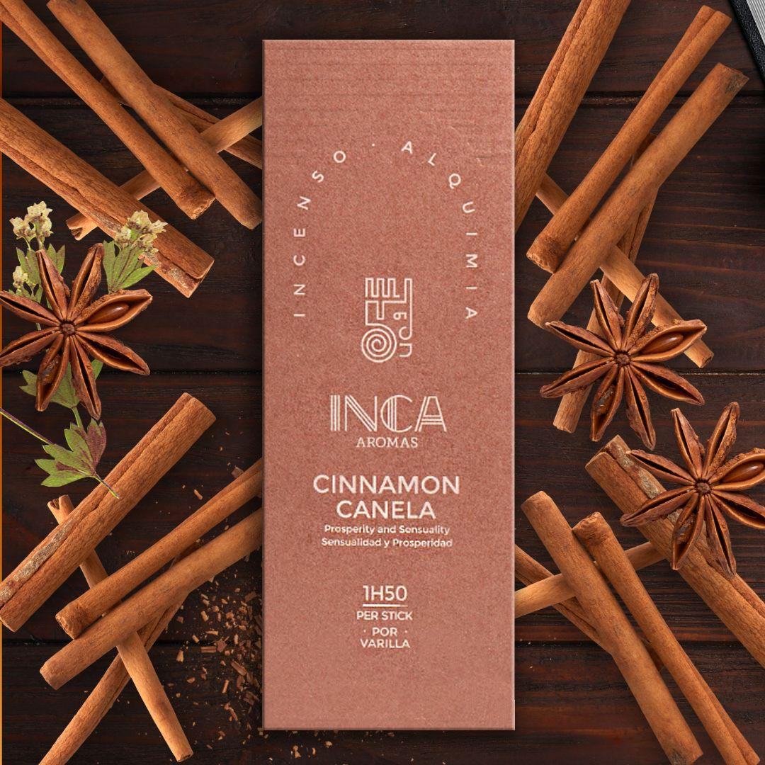 Inca Aromas all-natural fair-trade incense. Cinnamon for prosperity and sensuality Incense
