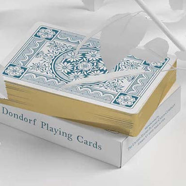 Dondorf Gold Gilded Blue Playing Cards by Daniel Schneider Playing Cards