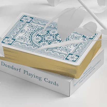 Dondorf Gold Gilded Blue Playing Cards by Daniel Schneider Playing Cards
