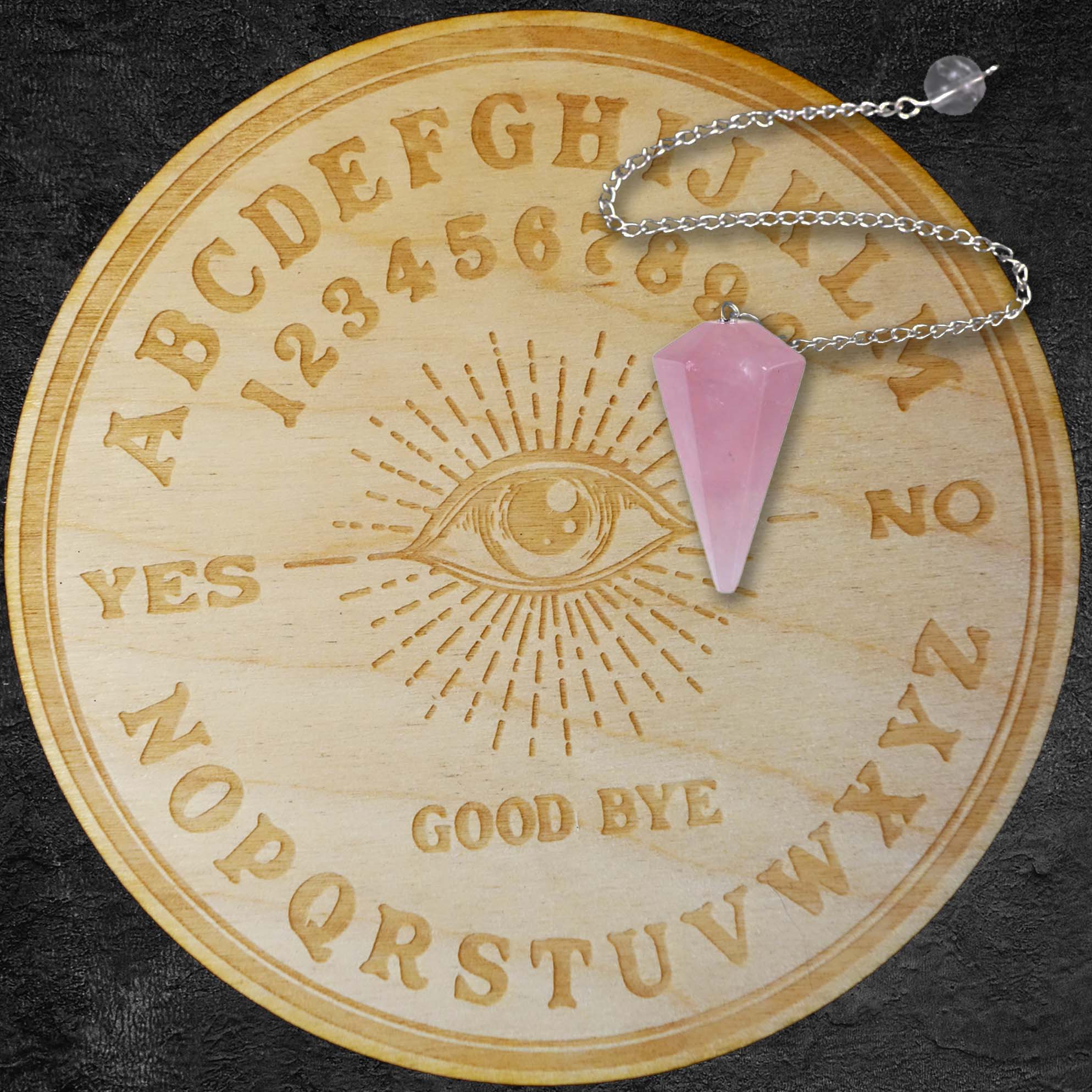 Copy of Classic Wooden Dowsing Kit with 10-inch Board and Crystal Pendulum Dowsing