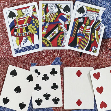 Limited Late 19th Century Square Faro Gilded (Red) Playing Cards Playing Cards