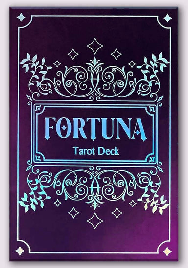 Fortuna Tarot Deck and Guidebook- Amethyst Aura Edition Tarot Kit