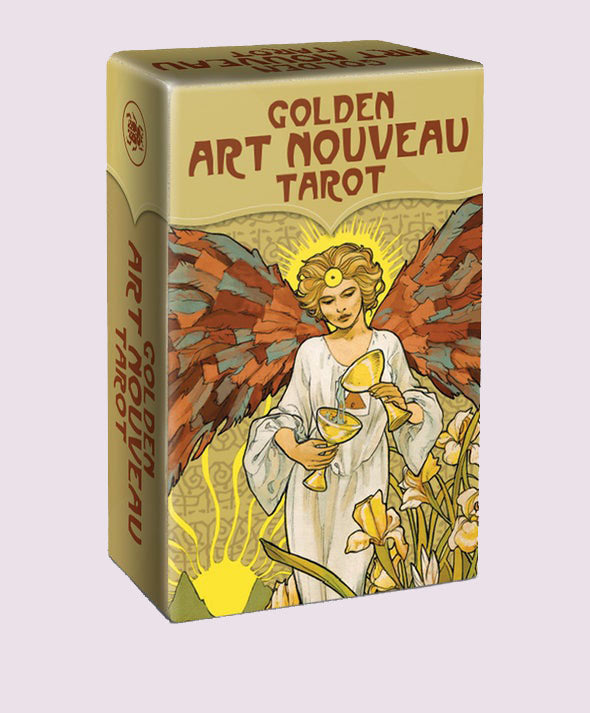 Golden Art Nouveau Tarot Mini Tarot Deck
