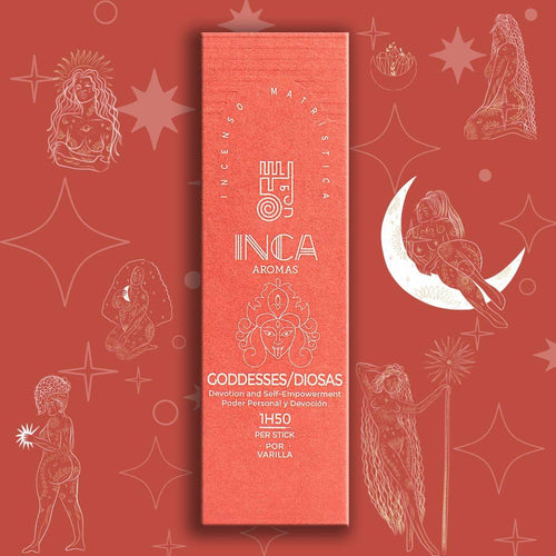 Inca Aromas all-natural fair-trade incense. Goddesses blend for devotion and self-empowerment Incense