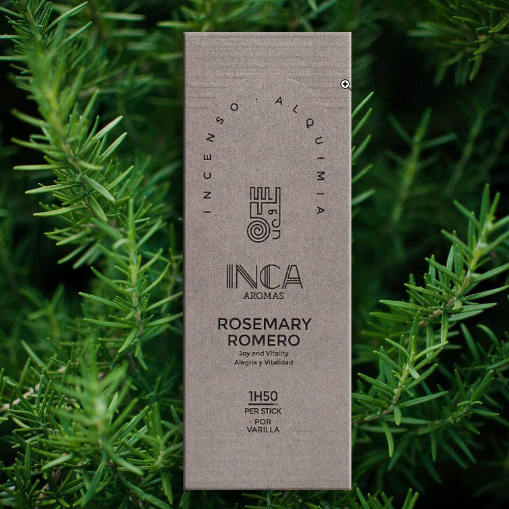 Inca Aromas all-natural fair-trade incense. Rosemary for Joy and Vitality Incense