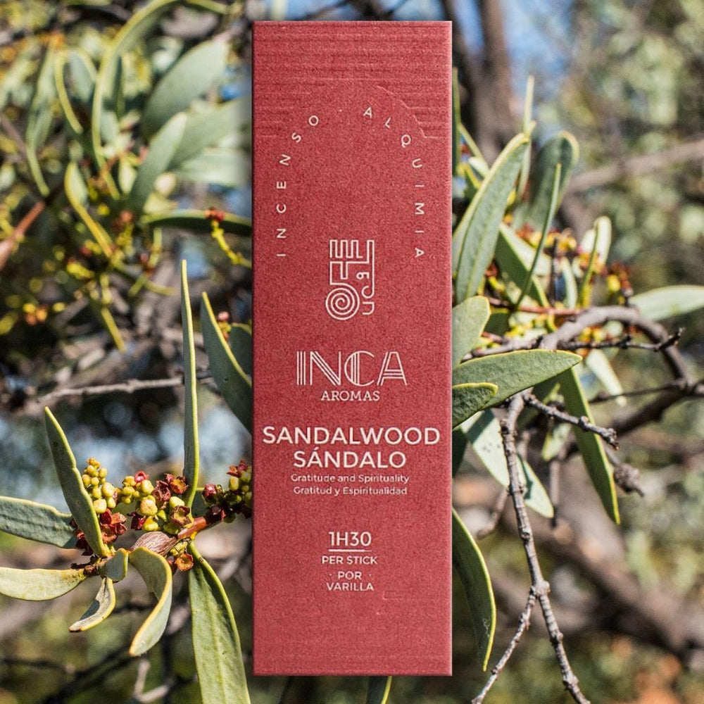 Inca Aromas all-natural fair-trade incense. Sandalwood for Gratitude and Spirituality Incense