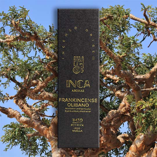 Inca Aromas all-natural fair-trade incense. Frankincense, promoting Meditation and Spirituality Incense