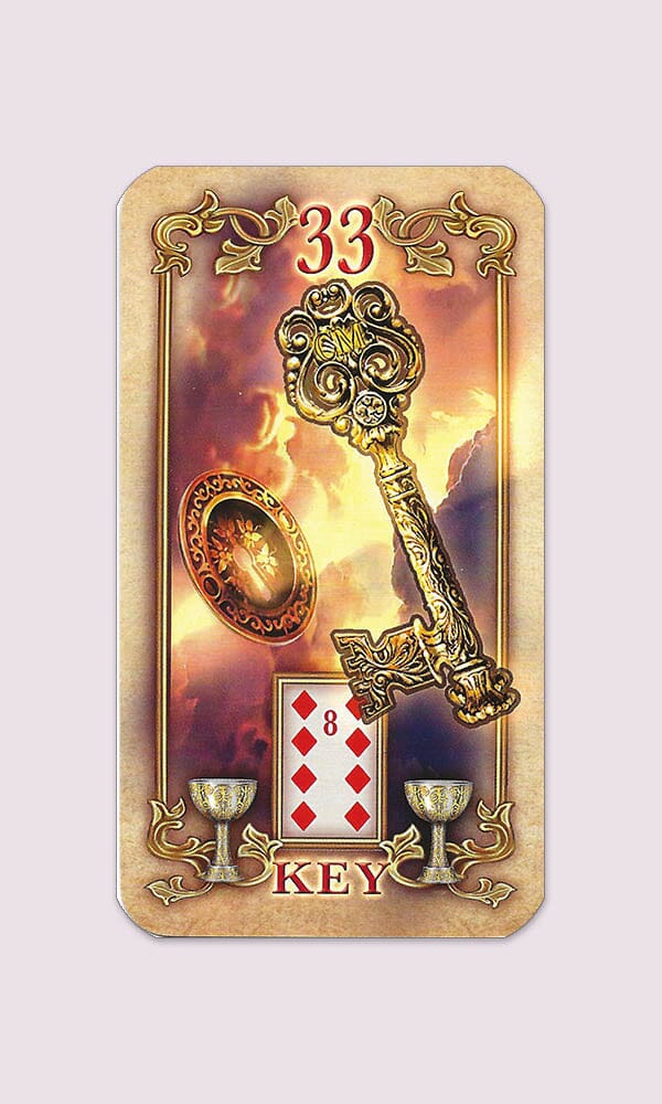 Lustrous Lenormand and Guidebook by Ciro Marchetti Lenormand Deck