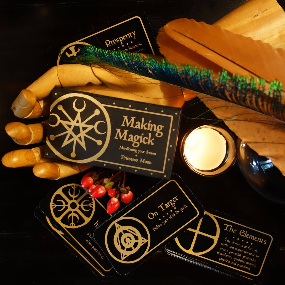 Making Magick Mini Spell Cards Oracle Deck