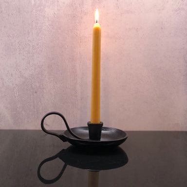 Hand forged black metal Candle Holder Candles