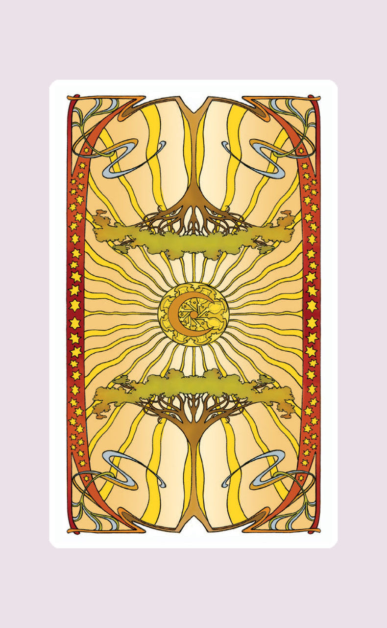 Golden Art Nouveau Tarot Mini Tarot Deck