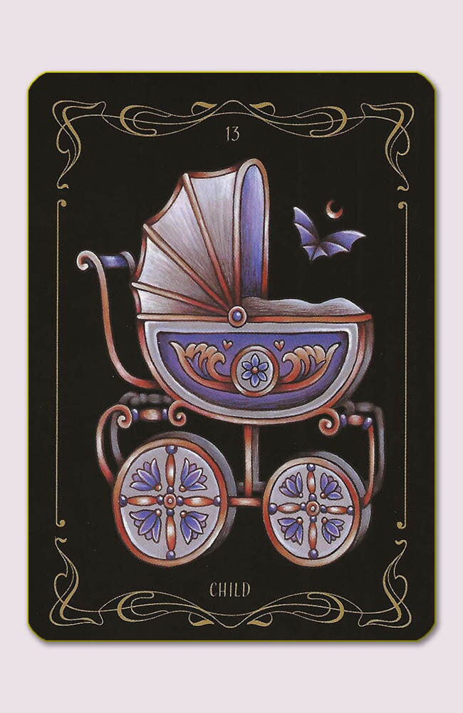 Nocturnal Garden Lenormand Divination Cards by Faina Lorah Oracle Deck
