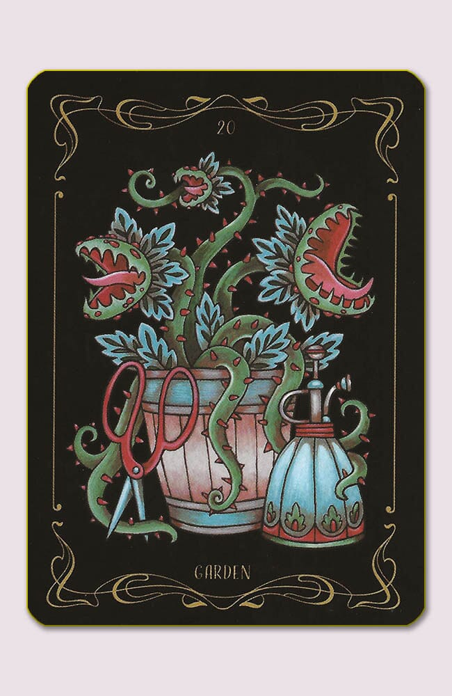 Nocturnal Garden Lenormand Divination Cards by Faina Lorah Oracle Deck