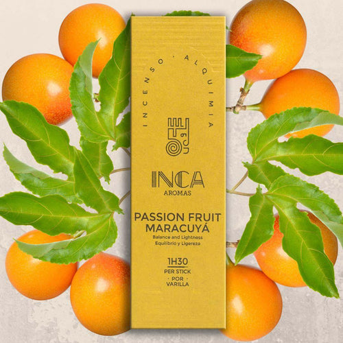 Inca Aromas all-natural fair-trade incense. Passion Fruit for balance and lightness Incense