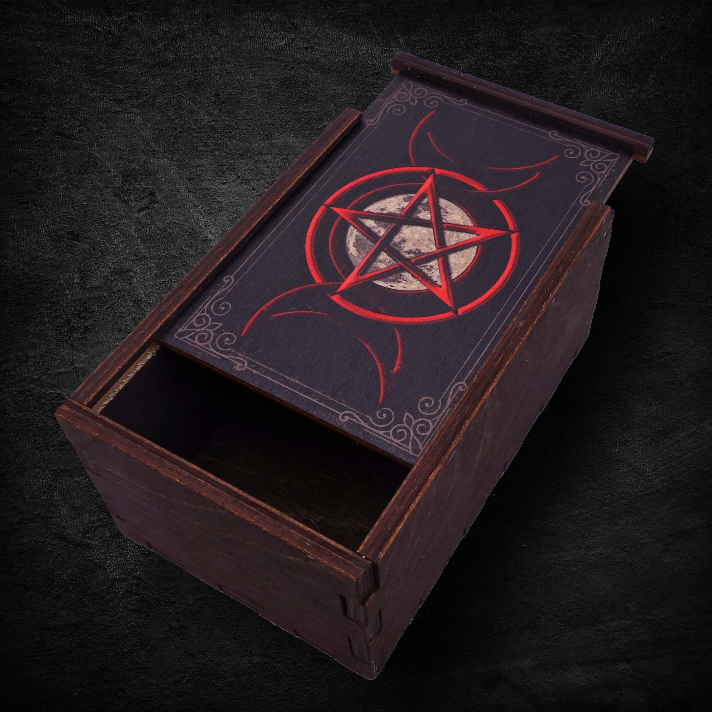 Triple Moon Pentagram Storage Box Box