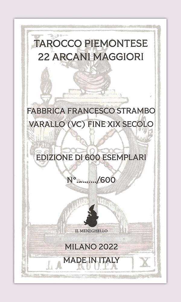 Tarocco Piedmontese 22 Major Arcana from Il Meneghello Tarot Deck