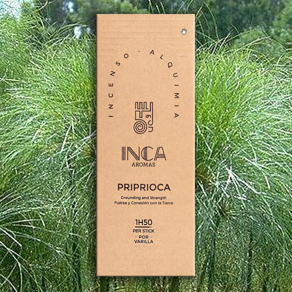 Inca Aromas all-natural fair-trade incense. Priprioca for Grounding and Strength Incense