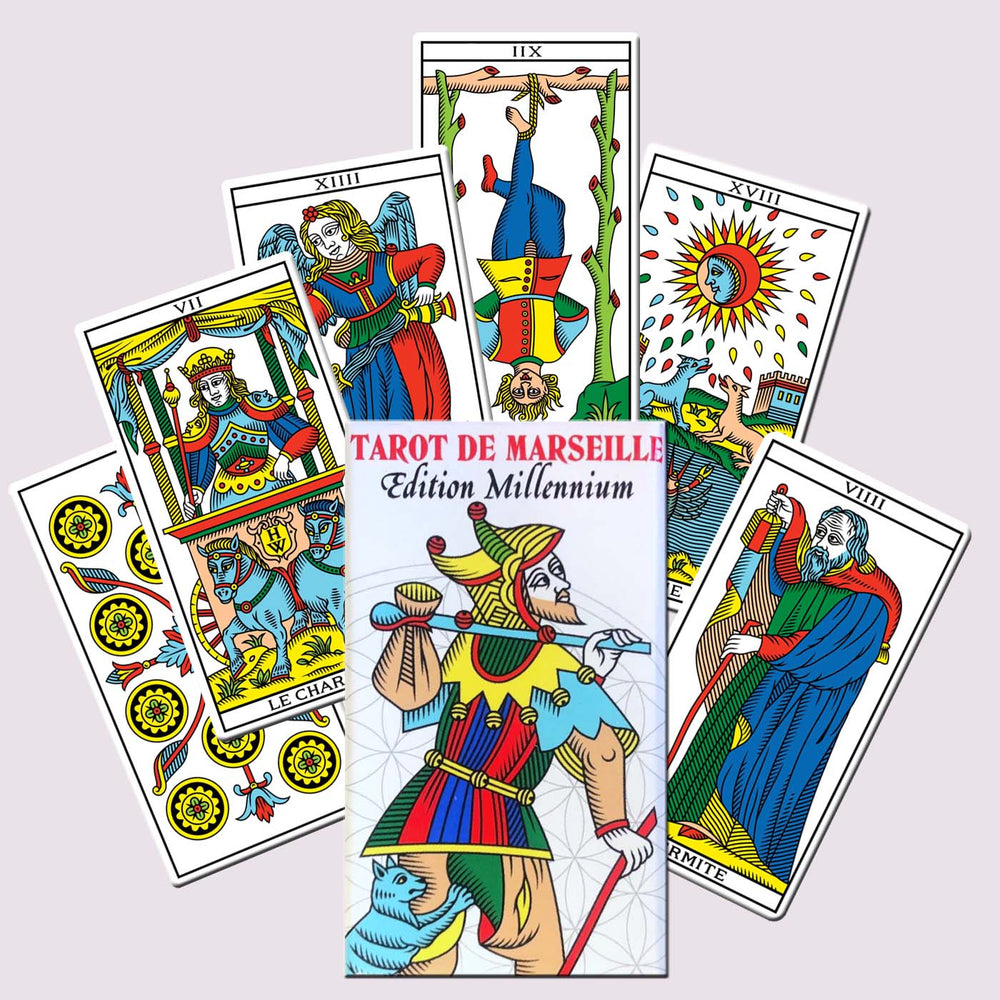 Tarot of Marseille MINI-Millennium by Wilfried Houdouin </p> <p><em>Marseilles 2020, France</em></p> Tarot Deck