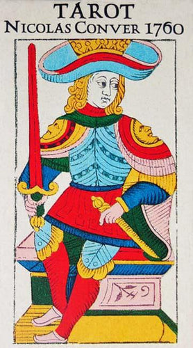 TAROT by Nicolas Conver </p> <p><em>Marseilles 1760, France</em></p> Tarot Deck