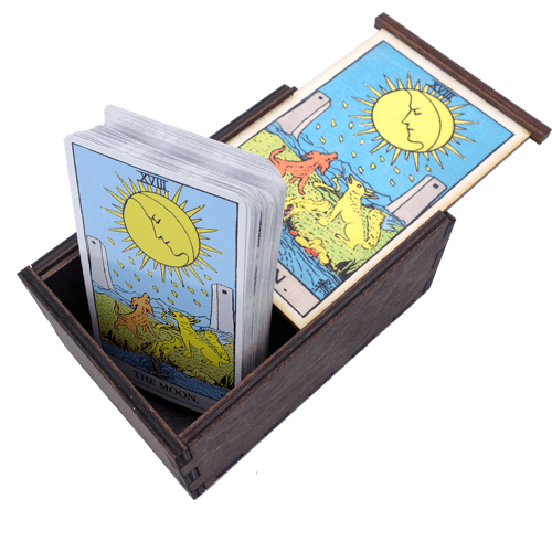 Moon Card Tarot Box Box