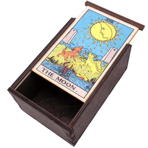 Moon Card Tarot Box Box