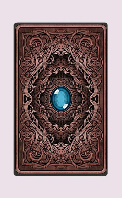The Dark Mansion Tarot deck - Regular Version 4th. Edition - Gold edges, brown reversible card backs Tarot Deck