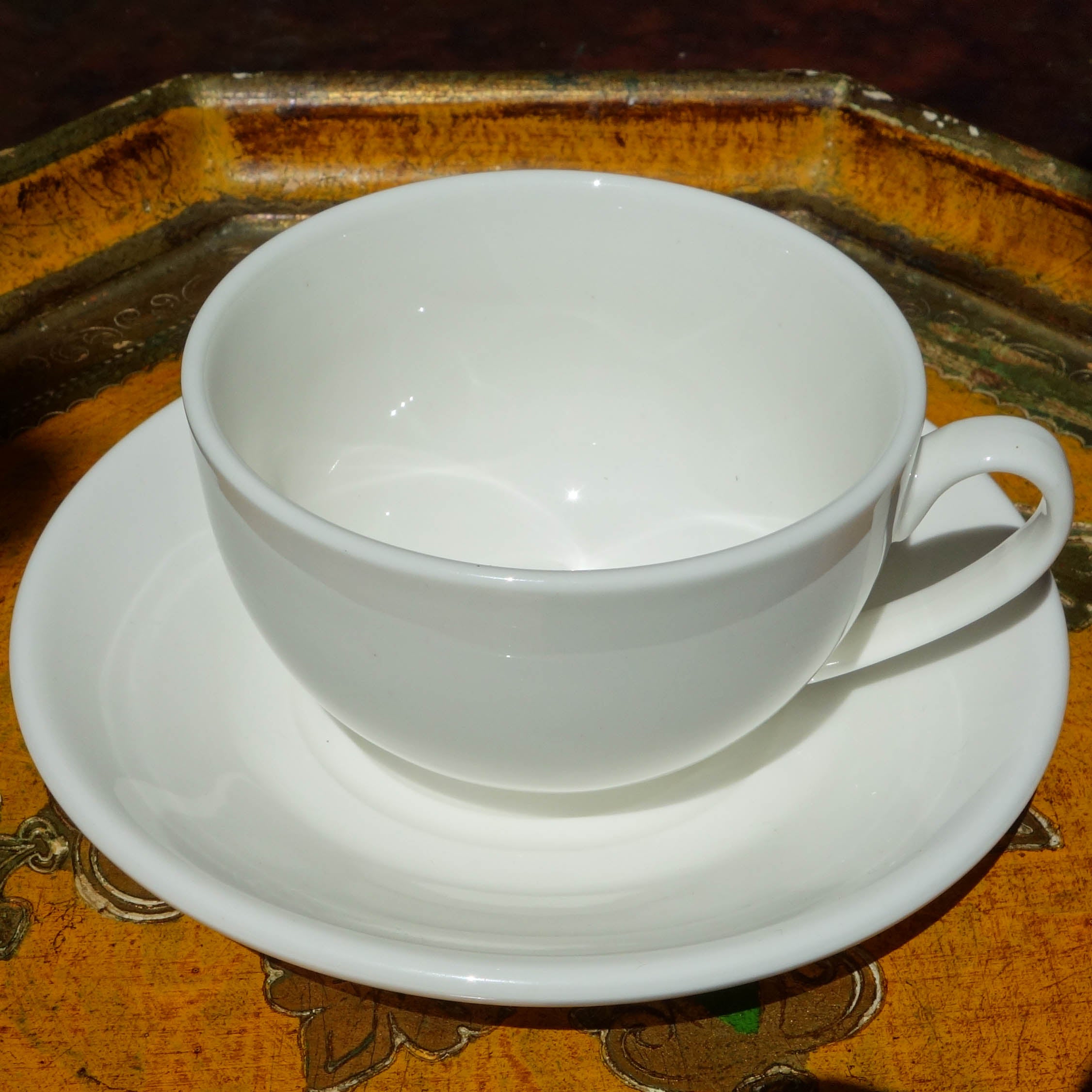 Fine Porcelain 8 oz Tea Cup & Saucer set by Wilmax England teacup