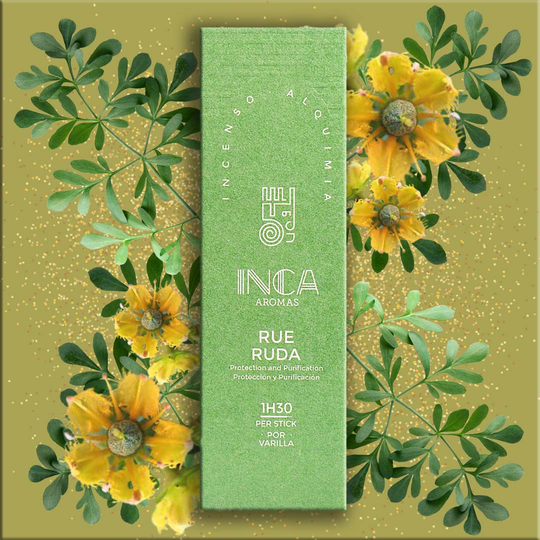Inca Aromas all-natural fair-trade incense. Rue for Protection and Purification Incense