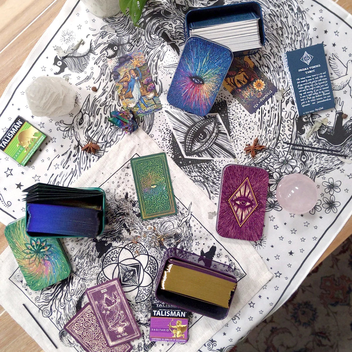Triple Little Visions Set Tarot Cards